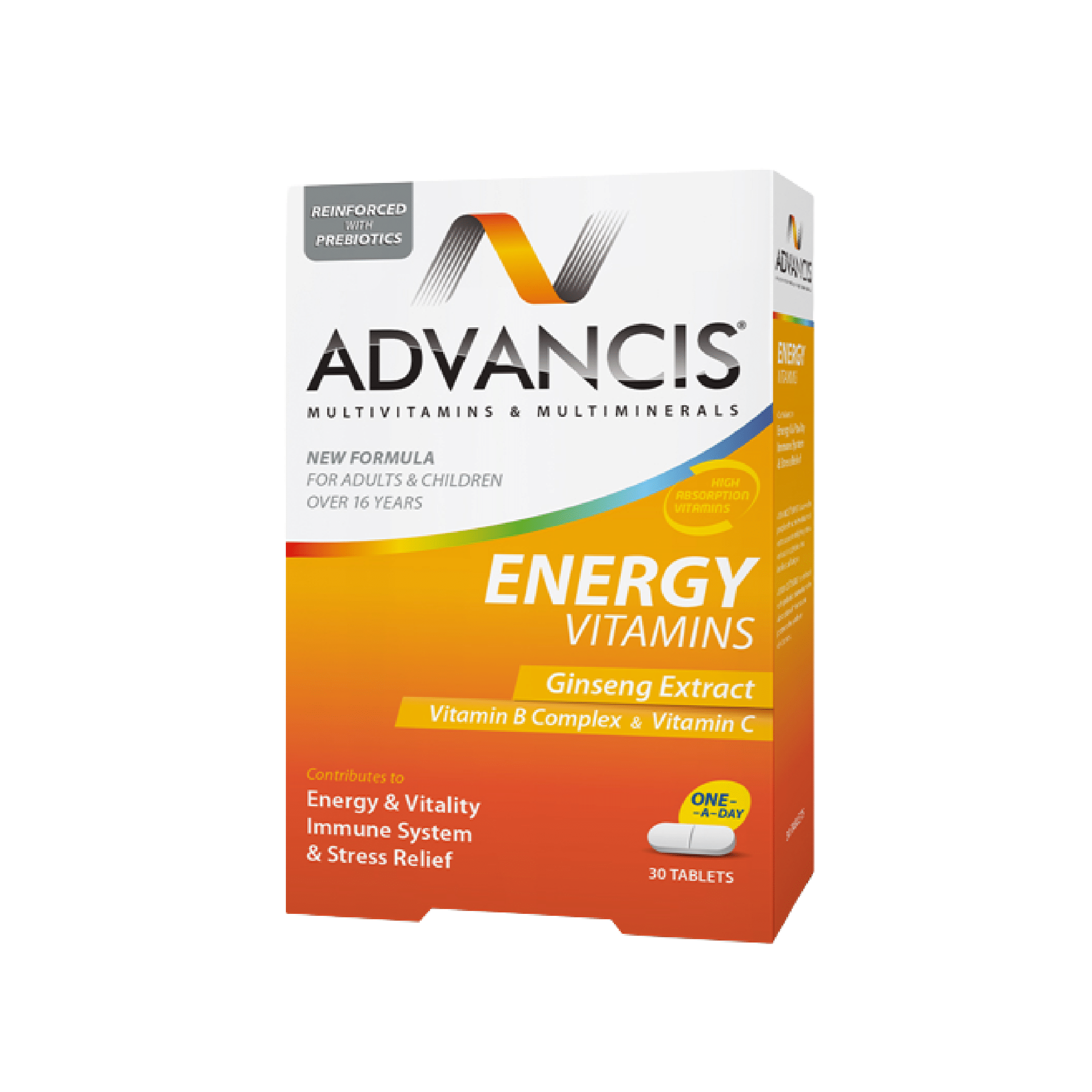 ADVANCIS ENERGY VITAMINS TBL A30-1