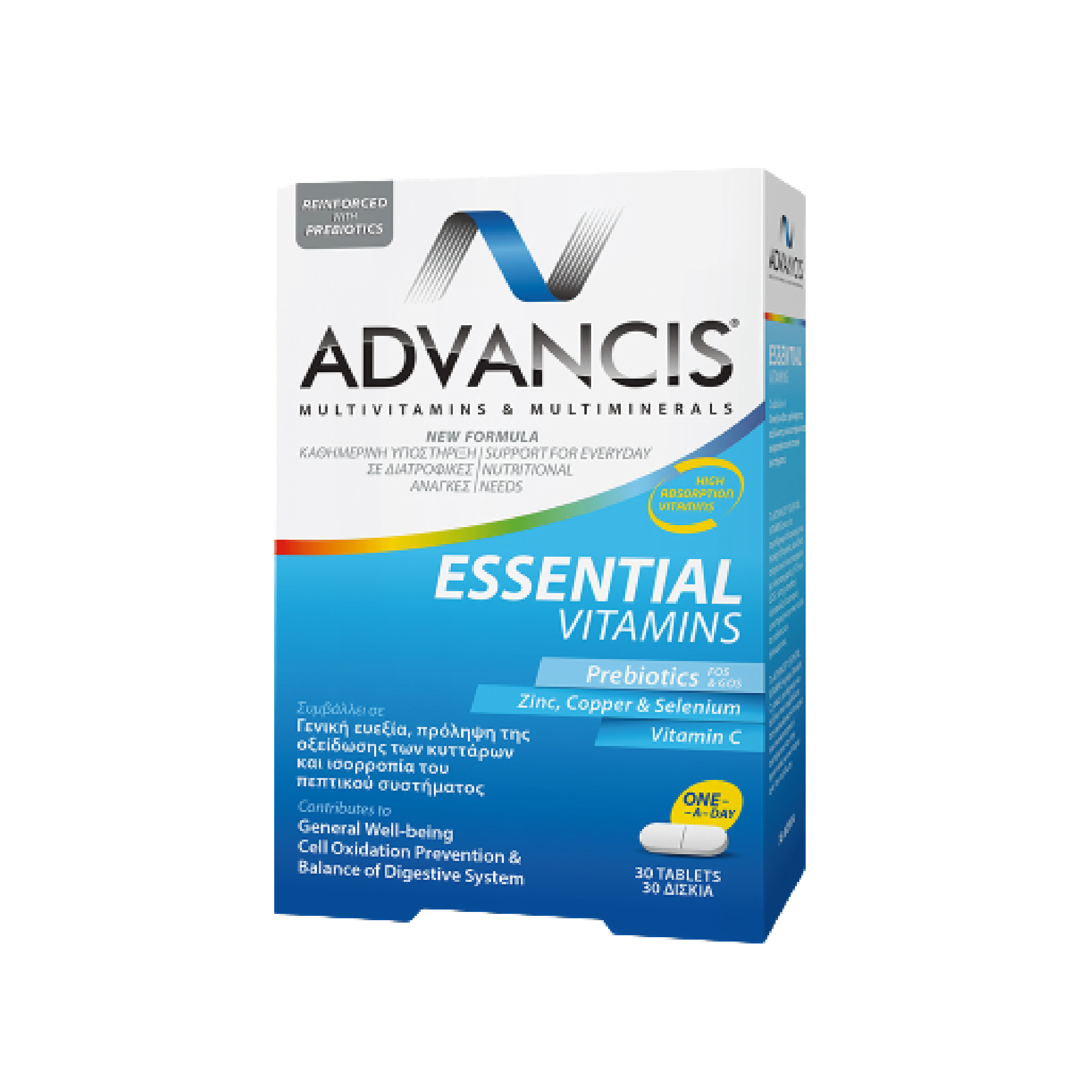 ADVANCIS ESSENTIAL VITAMINS TBL A30-1