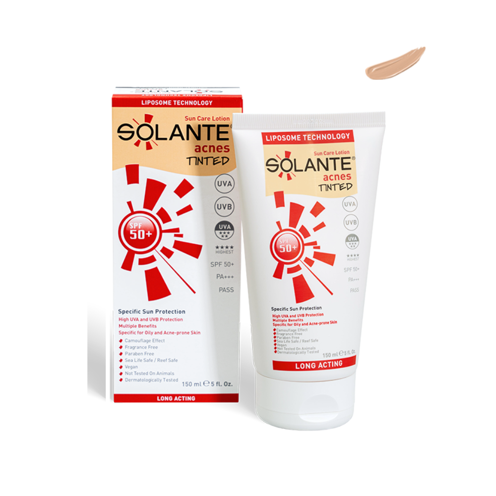 SOLANTE ACNES SPF50+ TINTED 150ML-1