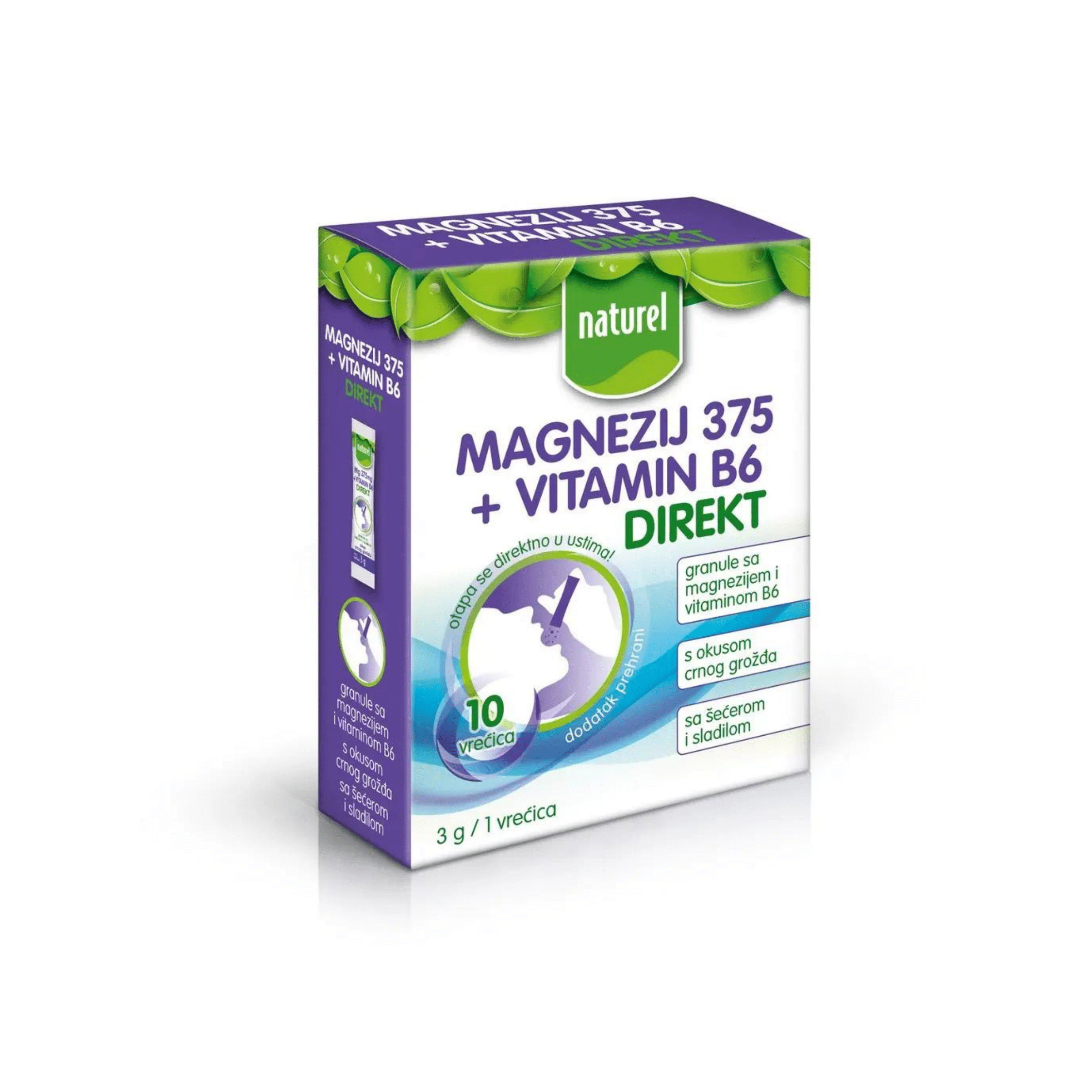 MAGNEZIJ 375MG+B6 DIRECT A10-1