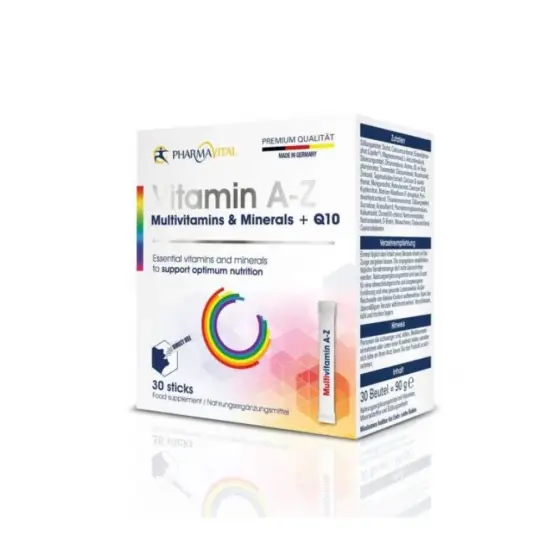 PHARMAVITAL VITAMIN A-Z MULTIVIT & MINERALS + Q10 STICKS A30 photo 1