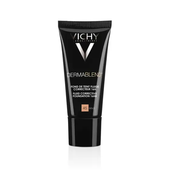 VICHY DERMABLEND FLUID CORRECTIVE FOUNDATION GOLD 45 30ML photo 1