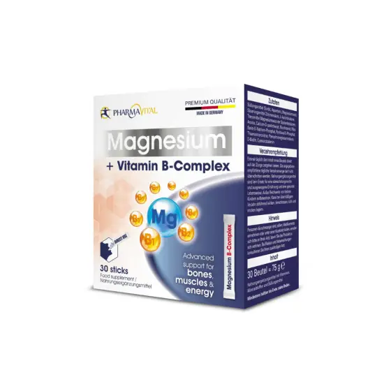 PHARMAVITAL MAGNESIUM + VITAMIN B-COMPLEX STICKS A30 photo 1